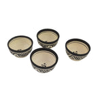 Dipping Sauce Bowl Set of 4 X small - White&Black