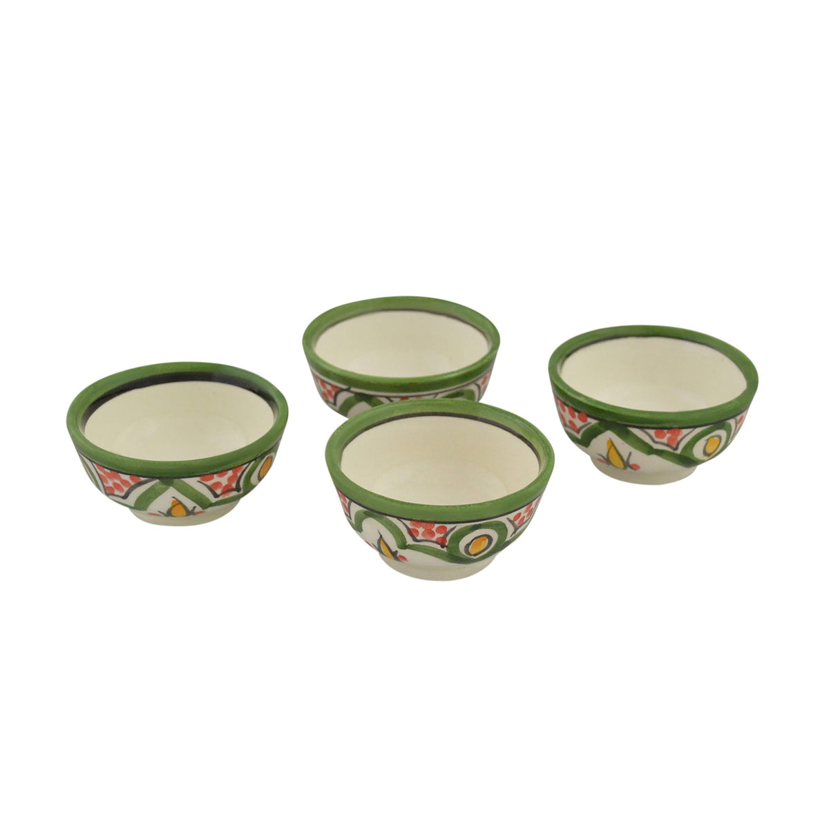Dipping Sauce Bowl Set of 4 X small - White Lime