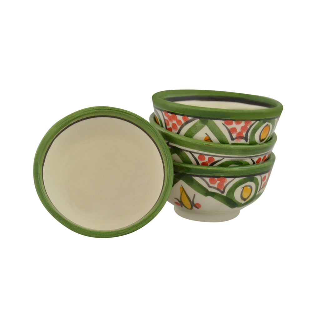 Dipping Sauce Bowl Set of 4 X small - White Lime