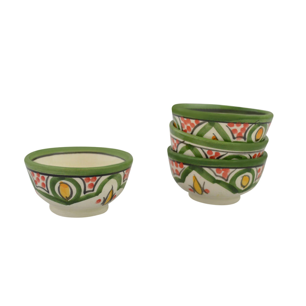 Dipping Sauce Bowl Set of 4 X small - White Lime