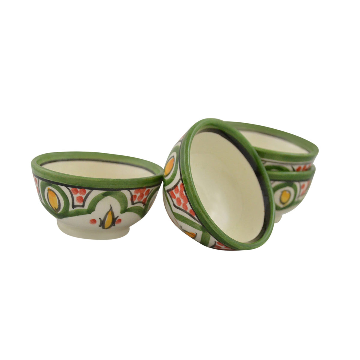 Dipping Sauce Bowl Set of 4 X small - White Lime