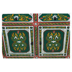 Wood Painted Dresser Double Green