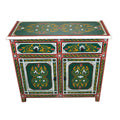Wood Painted Dresser Double Green