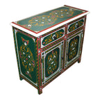 Wood Painted Dresser Double Green