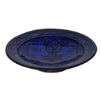 Safi Ceramic Handmade Serving Plate Medium 10" - Royal Blue