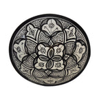 Fes Handmade Serving Bowl 12 inches Large - White&Black