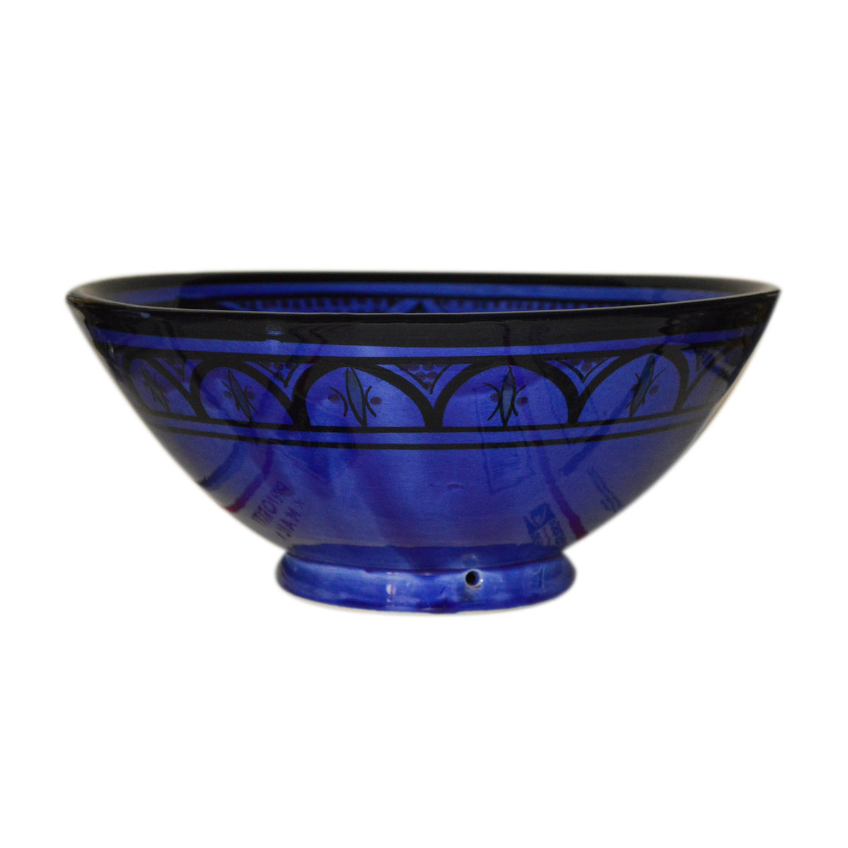 & Handmade Serving Bowl 12 inches Large - Blue