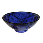 & Handmade Serving Bowl 12 inches Large - Blue