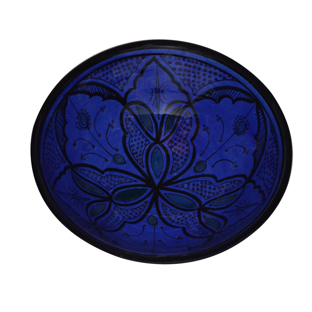 & Handmade Serving Bowl 12 inches Large - Blue