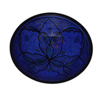 & Handmade Serving Bowl 12 inches Large - Blue