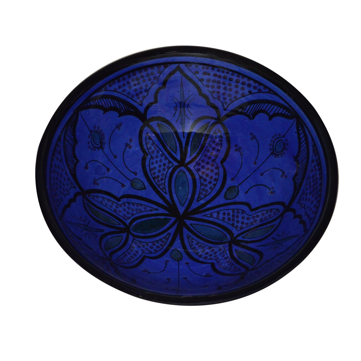& Handmade Serving Bowl 12 inches Large - Blue