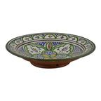 Verde Ceramic Serving Plate Handmade Large 12"