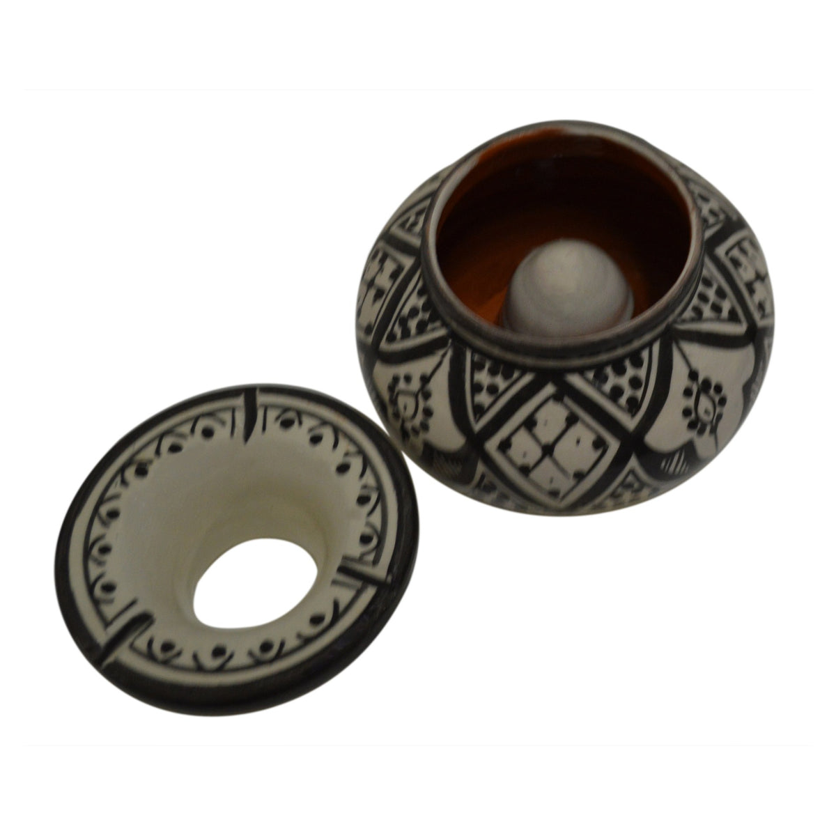 Smokeless Ashtray Large Fes - White Black