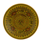 Berber Yellow Ceramic Serving Plate Handmade Large 12"