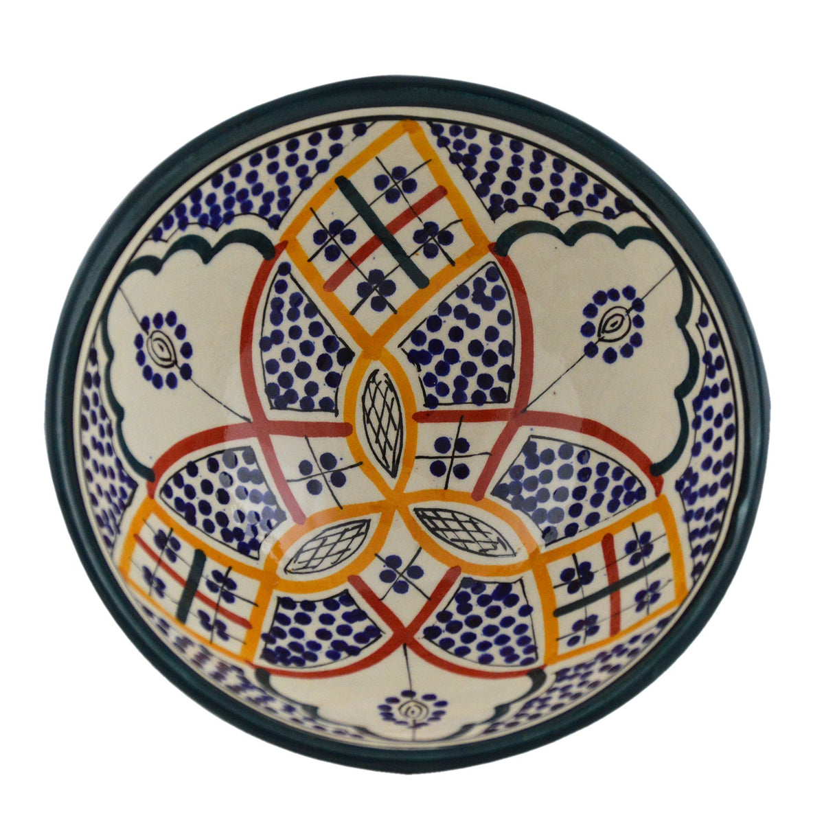 Rainbow Handmade Serving Bowl 10 inches Medium
