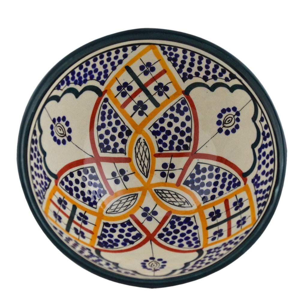 Small 8 Inches Rainbow Handmade Moroccan Serving Bowl