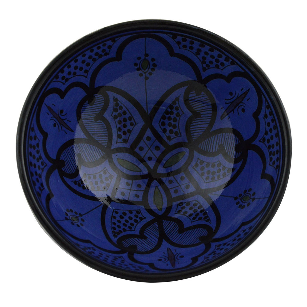 Royal Blue Handmade Serving Bowl 10 inches Medium
