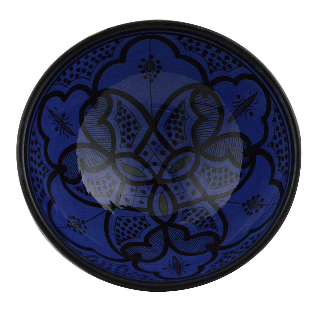 Royal Blue Handmade Serving Bowl 10 inches Medium