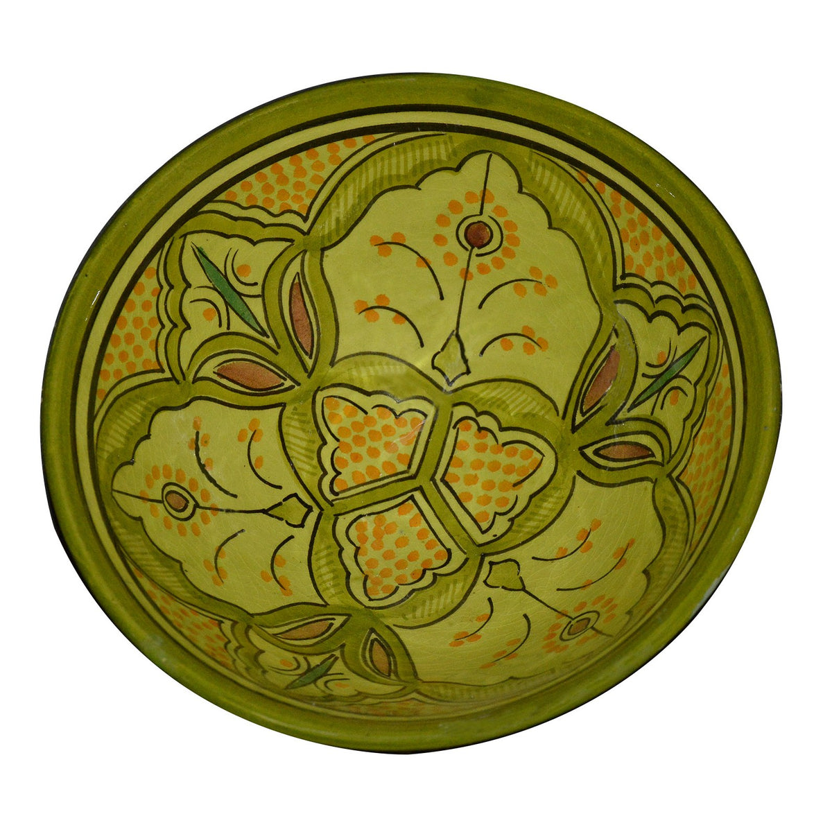 Lime Handmade Serving Bowl 10 inches Medium