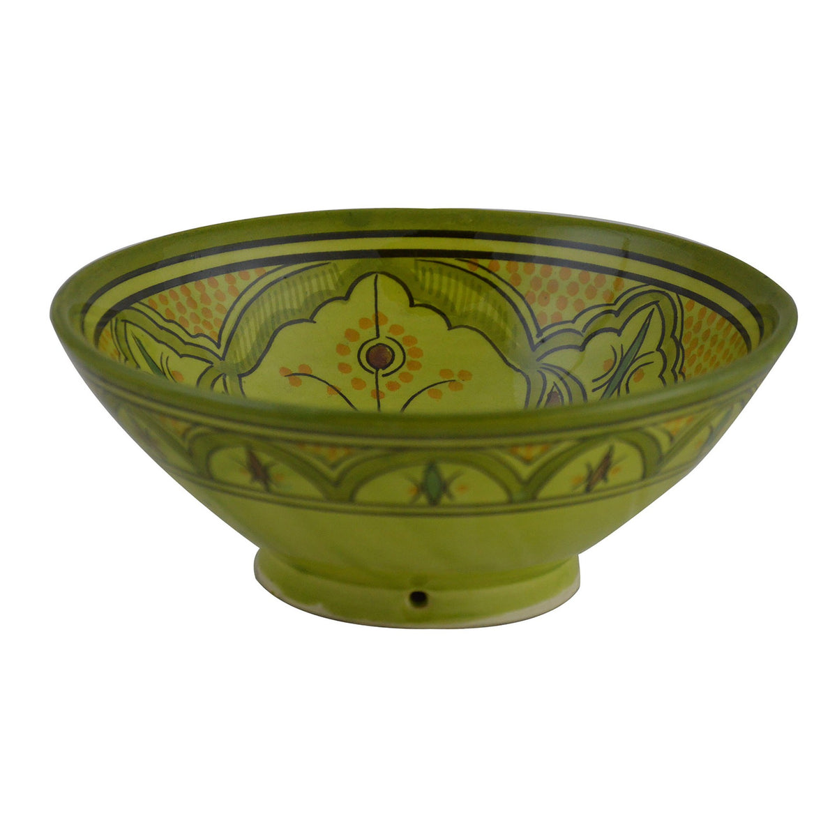 Lime Handmade Serving Bowl 10 inches Medium