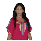 Radya Moroccan Woman Casual Kaftan - Magenta