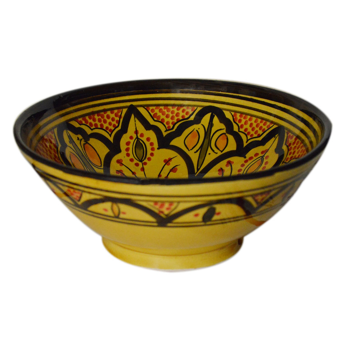 Safi Handmade Serving Bowl 10 inches Medium - Yellow