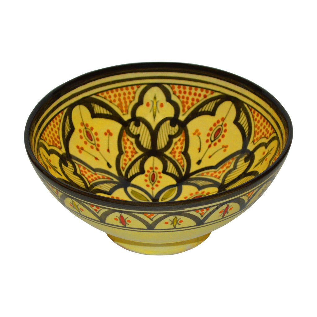 Safi Handmade Serving Bowl 10 inches Medium - Yellow