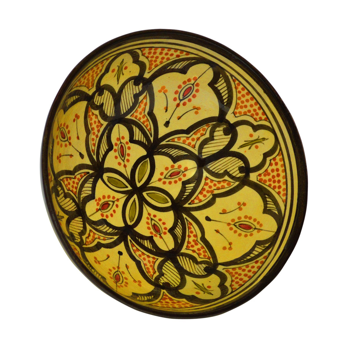 Safi Handmade Serving Bowl 12 inches Large - Yellow