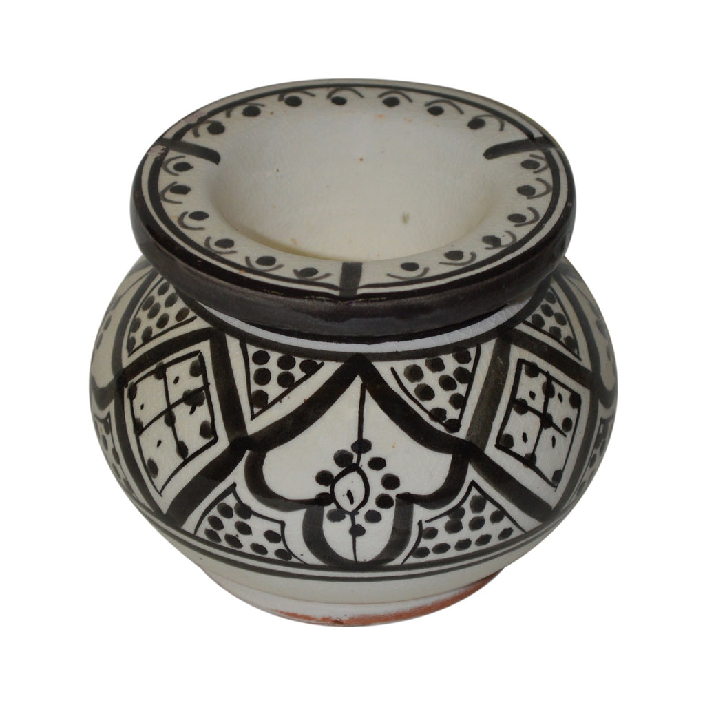 Smokeless Ashtray Medium Fes - White&Black