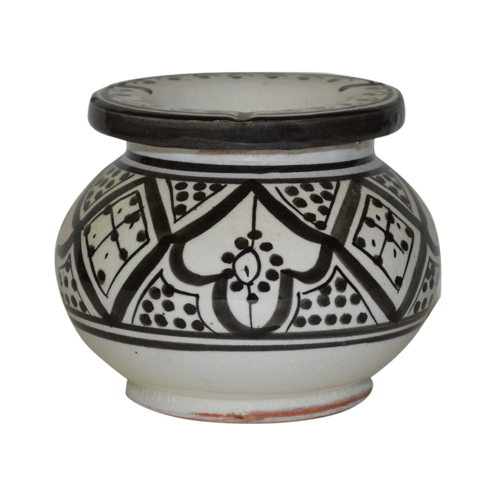 Smokeless Ashtray Medium Fes - White&Black