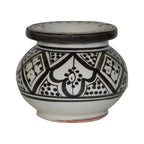 Smokeless Ashtray Medium Fes - White&Black