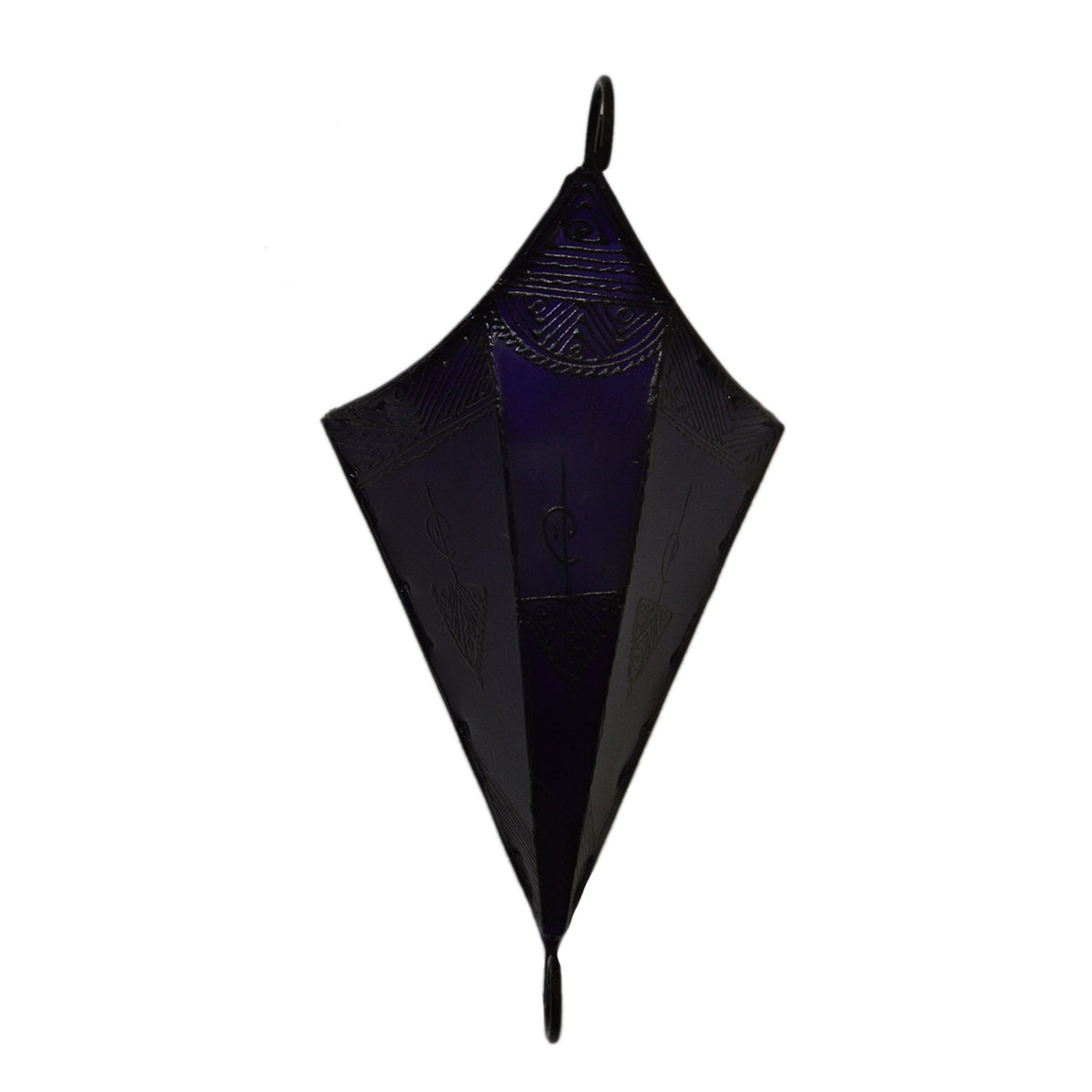 Sconce Handmade Leather Henna - Purple