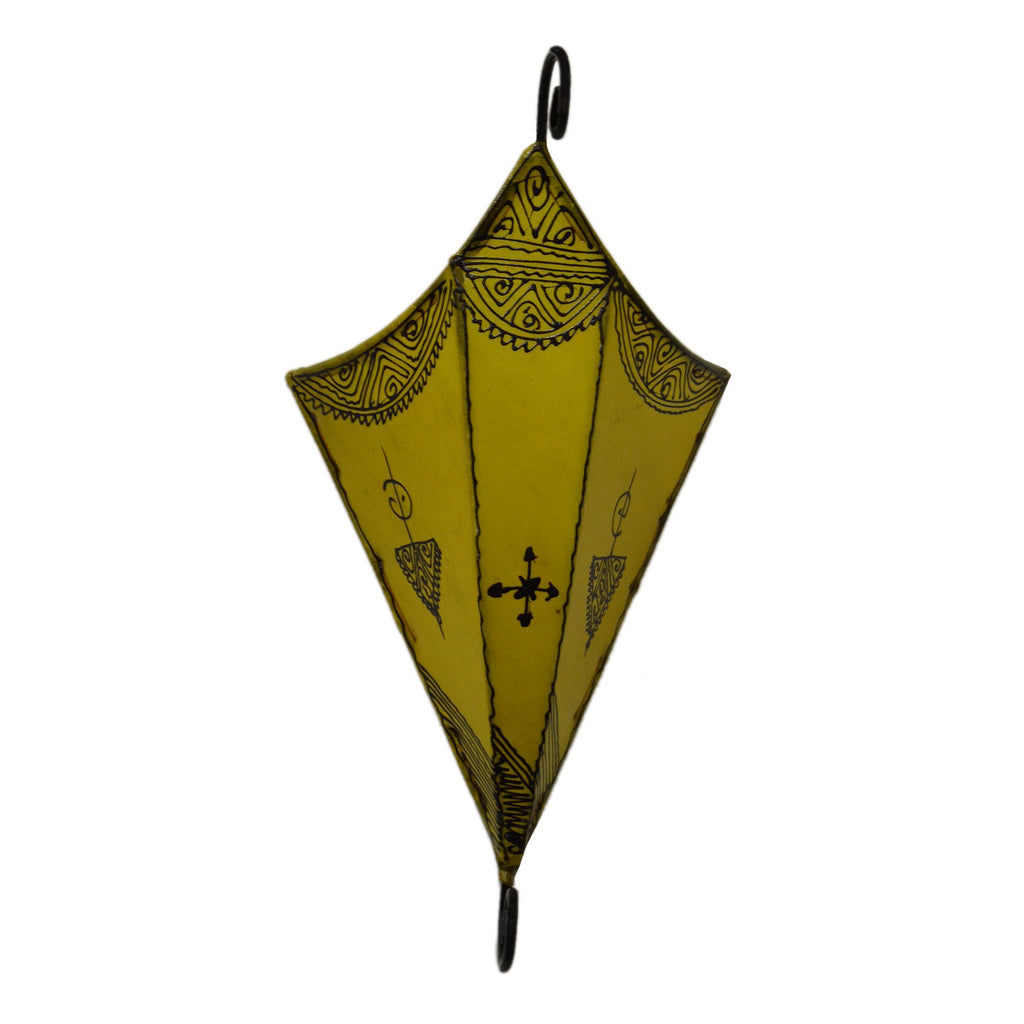 Sconce Handmade Leather Henna - Yellow
