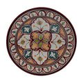 Fasia Ceramic Serving Plate Handmade Large 12" - Pink