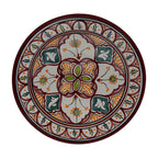 Fasia Ceramic Serving Plate Handmade Large 12" - Pink