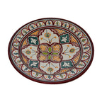 Fasia Ceramic Serving Plate Handmade Large 12" - Pink