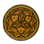 Couscous Deep Plate kassria Safi Yellow Medium 15" in diameter