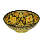 Safi Handmade Serving Bowl 12 inches Large - Yellow
