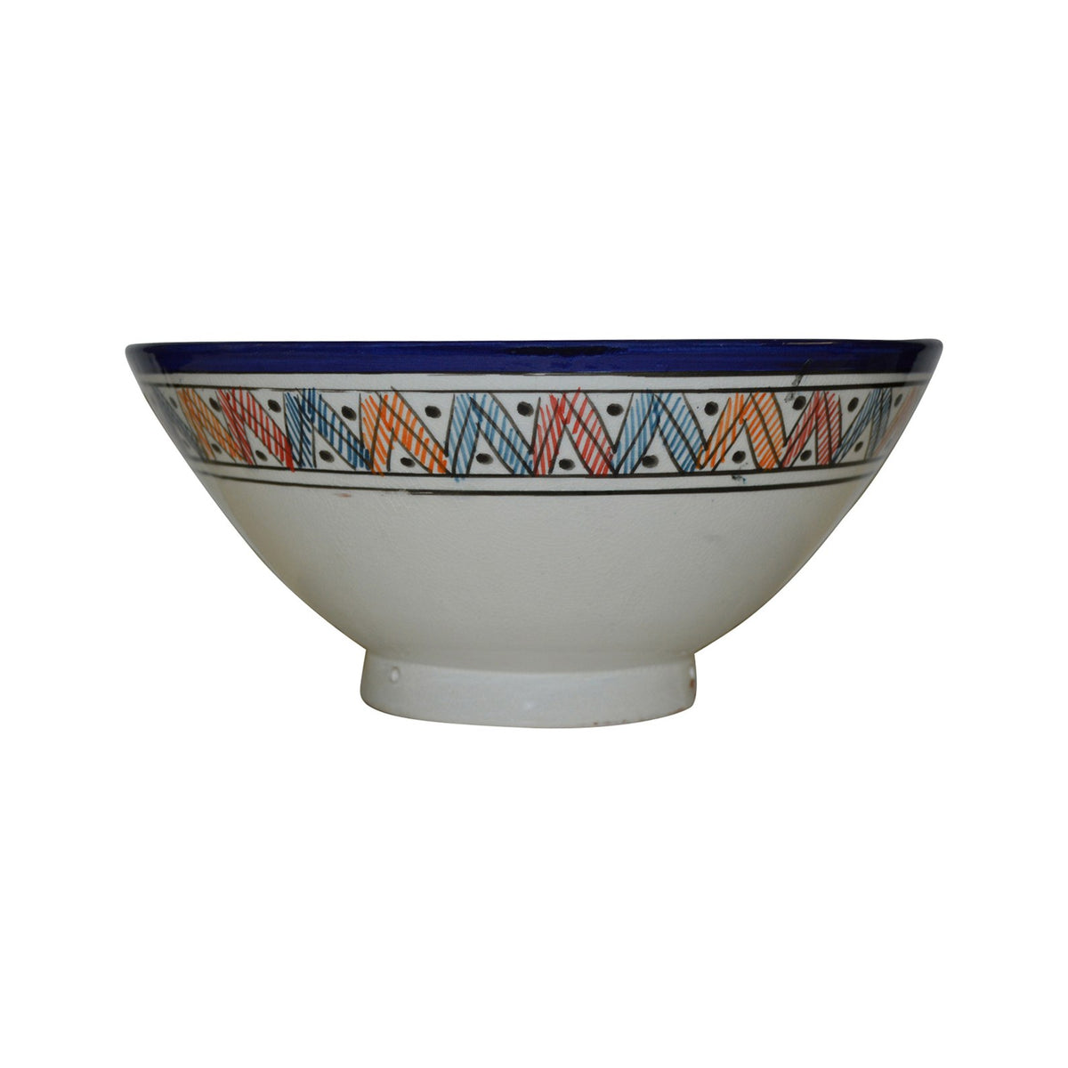 & Handmade Serving Bowl 12 inches Large - Multicolored
