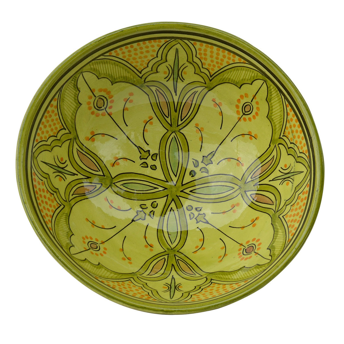& Handmade Serving Bowl 12 inches Large - Lime