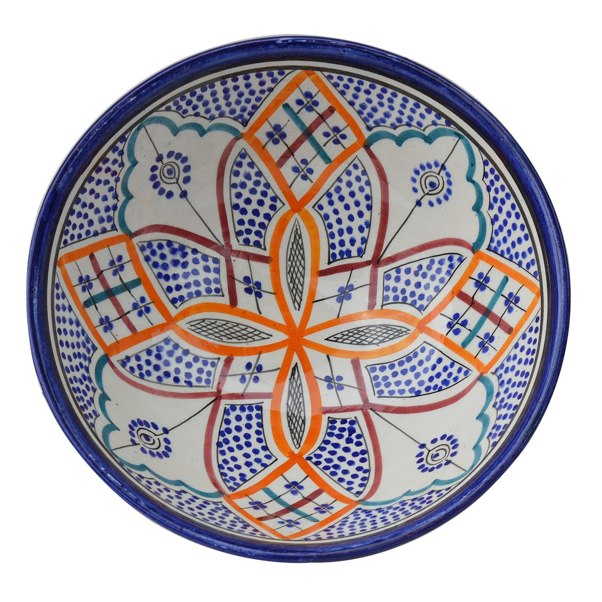 Rainbow Handmade Serving Bowl 10 inches Medium