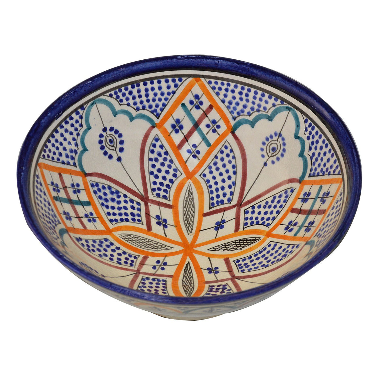 Rainbow Handmade Serving Bowl 10 inches Medium