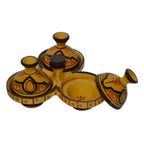 Triple Spice Holder Safi Yellow Dome