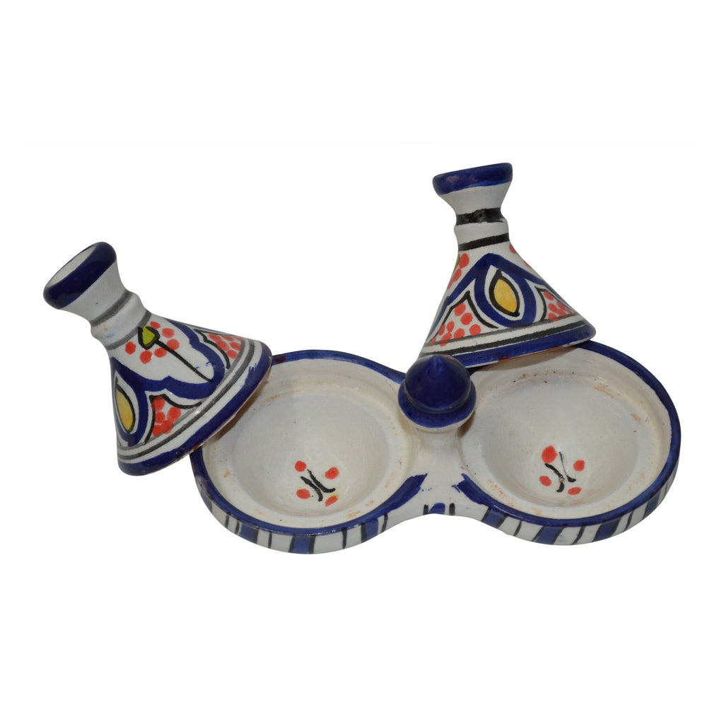 Ceramic Double Spice Holder Fasia