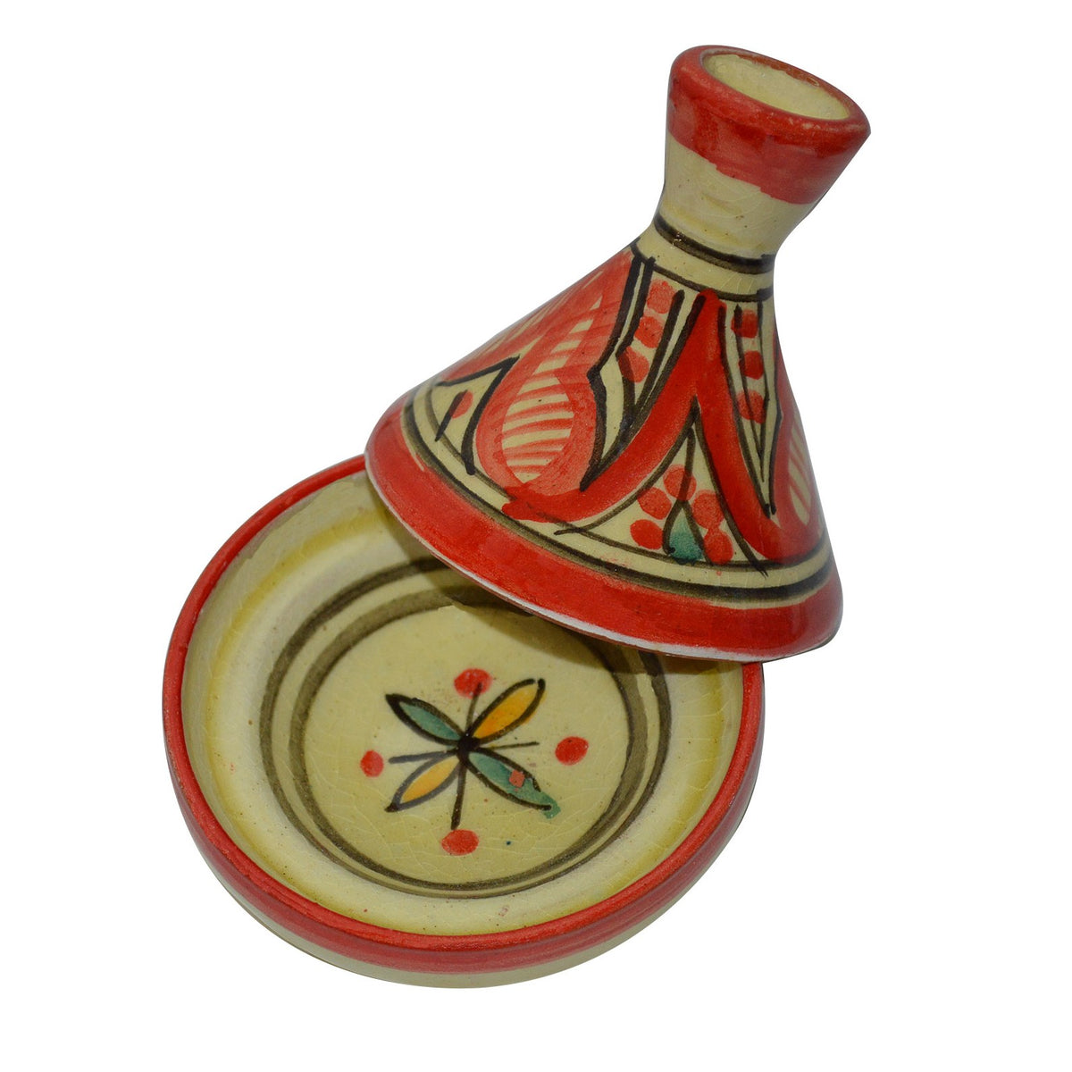 Single Spice Holder - Beige Red