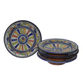 Blue Stripes Appetizer Serving Set Of Four Plates