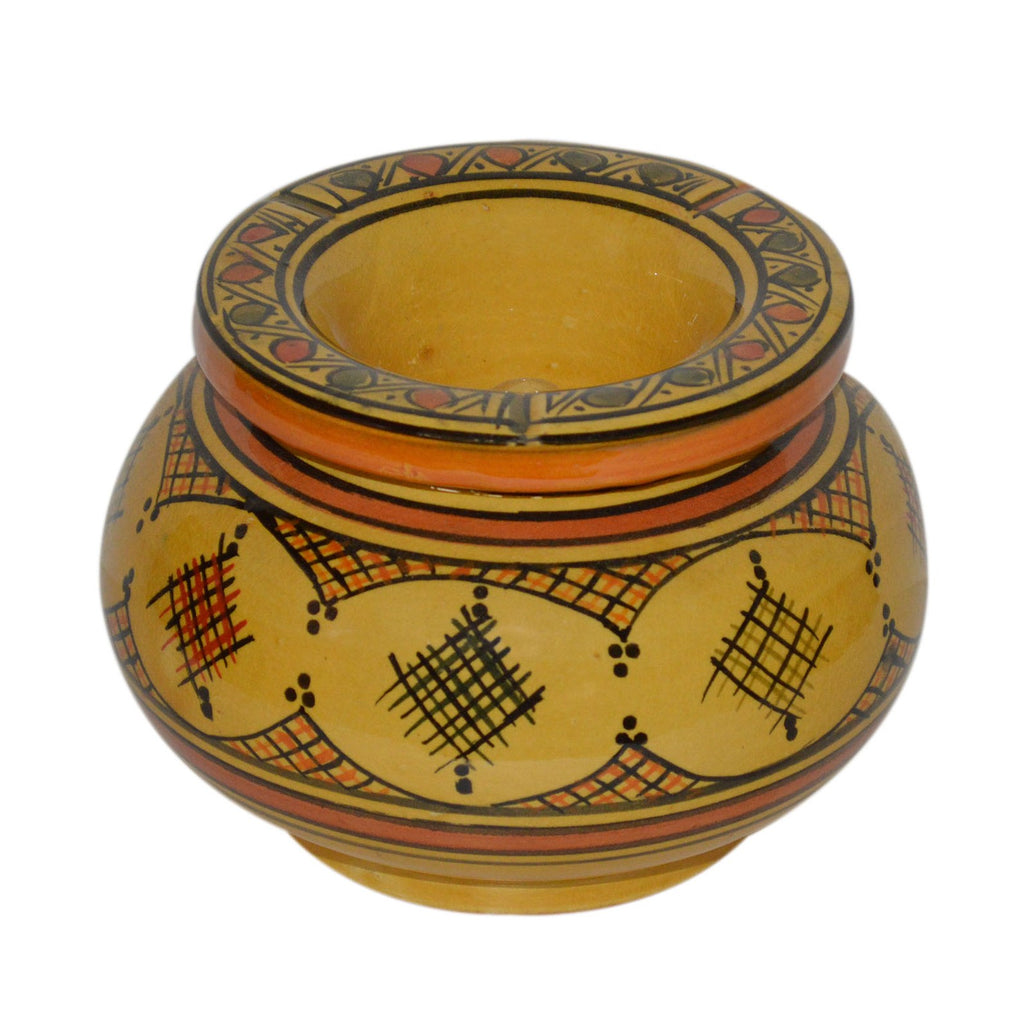 Smokeless Ashtray Xlarge Crisscross - Yellow
