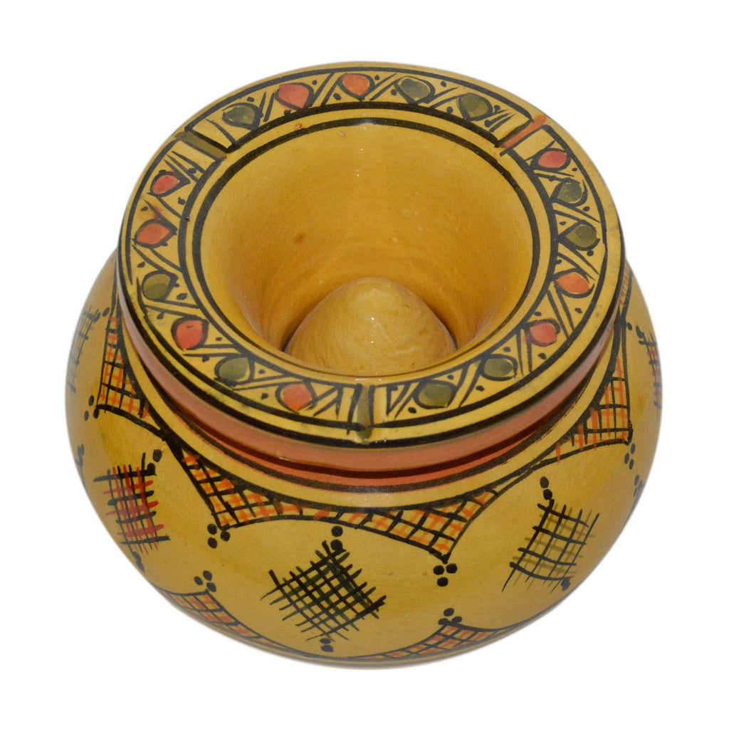Smokeless Ashtray Xlarge Crisscross - Yellow