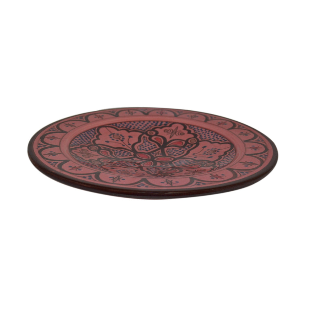 Safi Ceramic Handmade Serving Plate Medium 10" - Pink