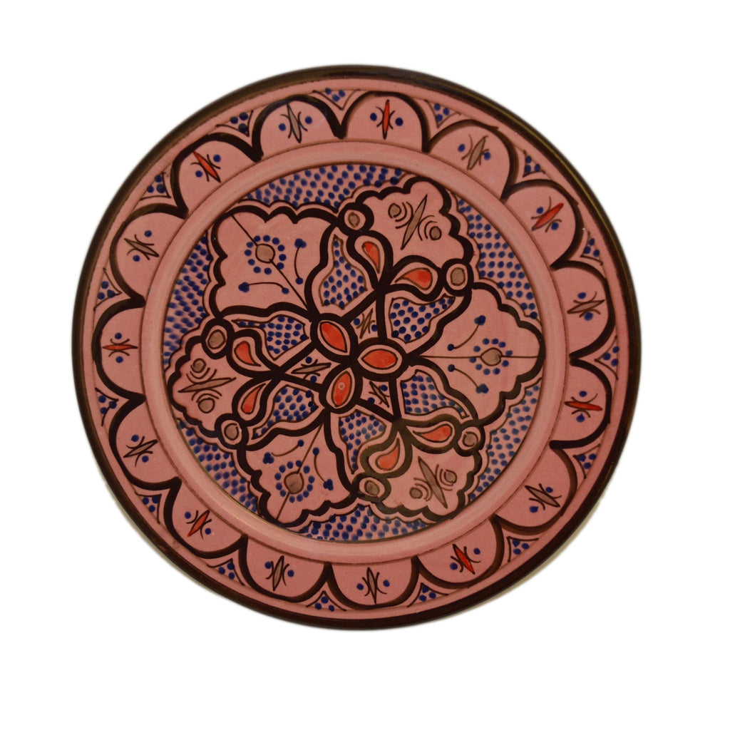 Safi Ceramic Handmade Serving Plate Medium 10" - Pink